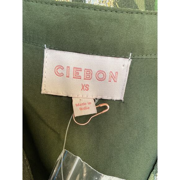 FLAWED NWT CIEBON Seneca Metallic Long Sleeve Midi Dress Women's Size XS - Picture 3 of 4